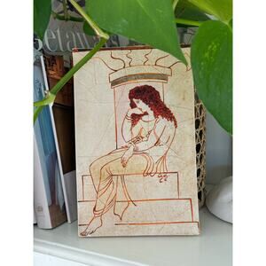 Hand Painted Reproduction of Aphrodite Contemplating Tile